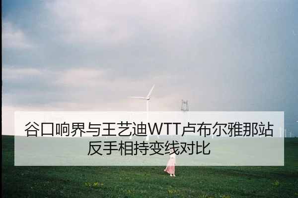 谷口响界与王艺迪WTT卢布尔雅那站反手相持变线对比